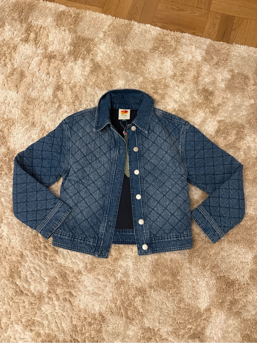 Quilted Denim Jacket - Blue Farm Rio